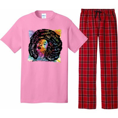 Black Female Pride Afro Pajama Set