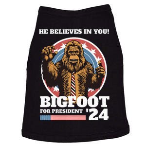 Bigfoot For President 2024 Doggie Tank