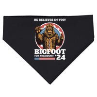 Bigfoot For President 2024 USA-Made Doggie Bandana