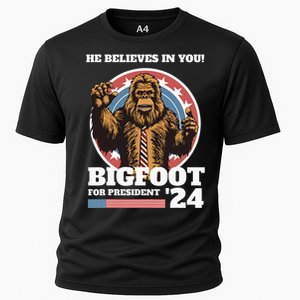 Bigfoot For President 2024 Cooling Performance Crew T-Shirt