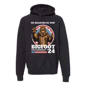 Bigfoot For President 2024 Premium Hoodie