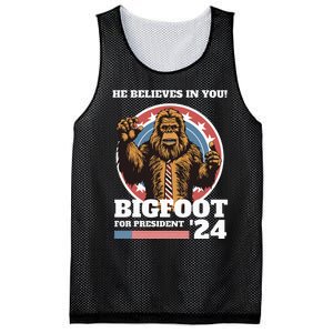 Bigfoot For President 2024 Mesh Reversible Basketball Jersey Tank