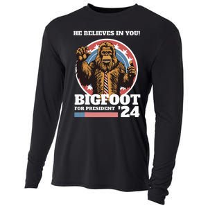 Bigfoot For President 2024 Cooling Performance Long Sleeve Crew