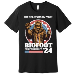 Bigfoot For President 2024 Premium T-Shirt