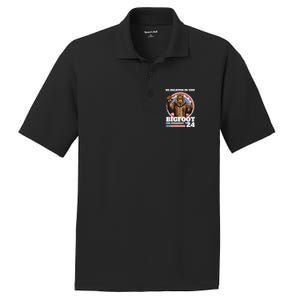 Bigfoot For President 2024 PosiCharge RacerMesh Polo