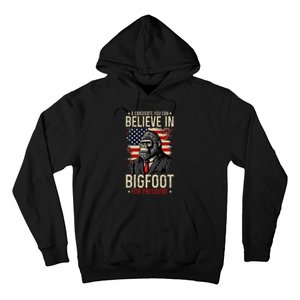 Bigfoot For President Election 2024 Funny Vote Sasquatch USA Hoodie