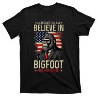 Bigfoot For President Election 2024 Funny Vote Sasquatch USA T-Shirt