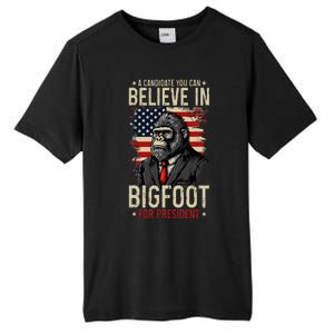 Bigfoot For President Election 2024 Funny Vote Sasquatch USA Tall Fusion ChromaSoft Performance T-Shirt