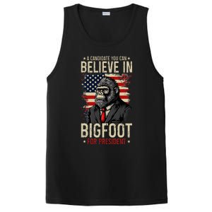 Bigfoot For President Election 2024 Funny Vote Sasquatch USA PosiCharge Competitor Tank