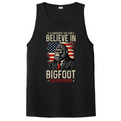 Bigfoot For President Election 2024 Funny Vote Sasquatch USA PosiCharge Competitor Tank