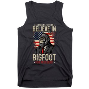 Bigfoot For President Election 2024 Funny Vote Sasquatch USA Tank Top