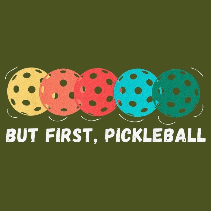 But First Pickleball, Funny Vintage Pickleball Player Backpack