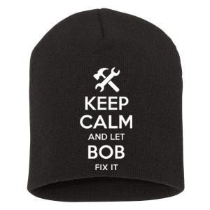 Bob Fix Quote Funny Birthday Personalized Name Gift Idea Short Acrylic Beanie