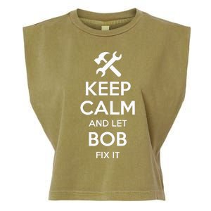 Bob Fix Quote Funny Birthday Personalized Name Gift Idea Garment-Dyed Women's Muscle Tee