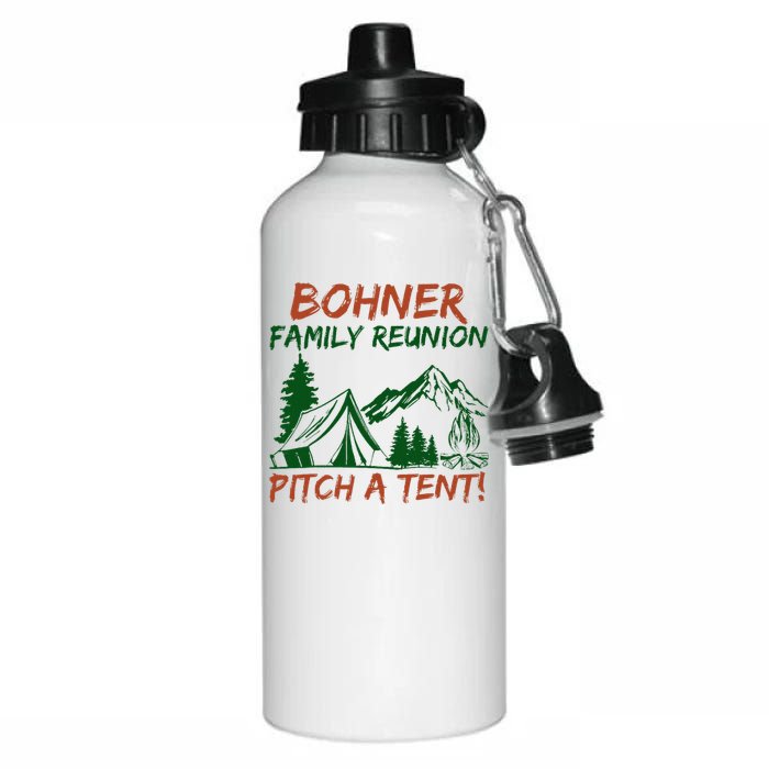 Bohner Family Reunion Pitch A Tent Aluminum Water Bottle