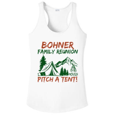 Bohner Family Reunion Pitch A Tent Ladies PosiCharge Competitor Racerback Tank