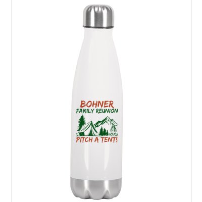 Bohner Family Reunion Pitch A Tent Stainless Steel Insulated Water Bottle