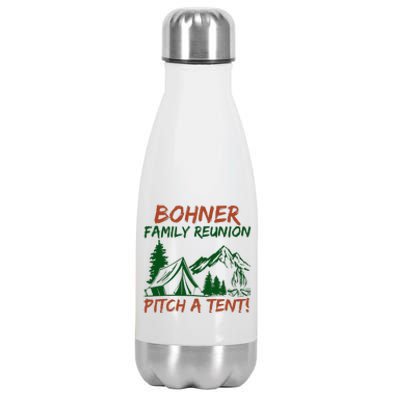 Bohner Family Reunion Pitch A Tent Stainless Steel Insulated Water Bottle