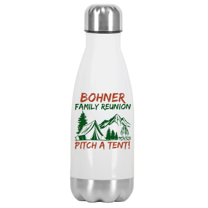 Bohner Family Reunion Pitch A Tent Stainless Steel Insulated Water Bottle