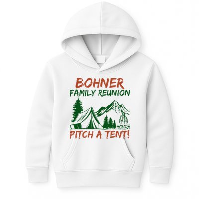 Bohner Family Reunion Pitch A Tent Kids Hoodie