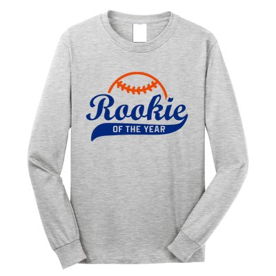 Baseball Funny Retro Rookie Of The Year Long Sleeve Shirt