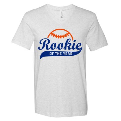 Baseball Funny Retro Rookie Of The Year V-Neck T-Shirt