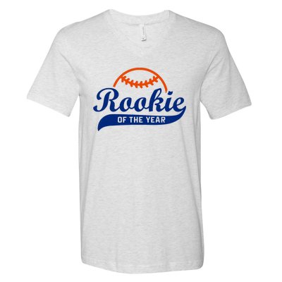 Baseball Funny Retro Rookie Of The Year V-Neck T-Shirt