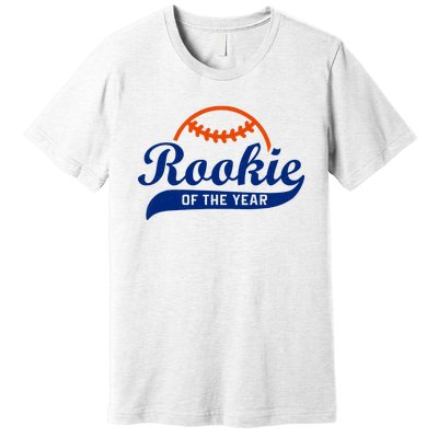 Baseball Funny Retro Rookie Of The Year Premium T-Shirt