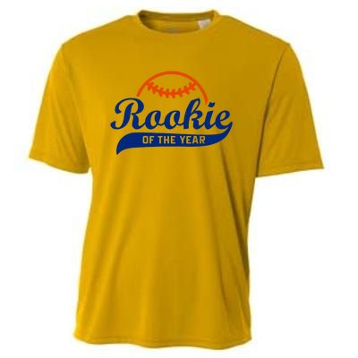 Baseball Funny Retro Rookie Of The Year Cooling Performance Crew T-Shirt