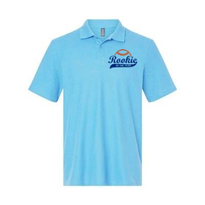 Baseball Funny Retro Rookie Of The Year Softstyle Adult Sport Polo