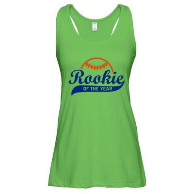 Baseball Funny Retro Rookie Of The Year Ladies Essential Flowy Tank