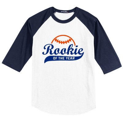 Baseball Funny Retro Rookie Of The Year Baseball Sleeve Shirt