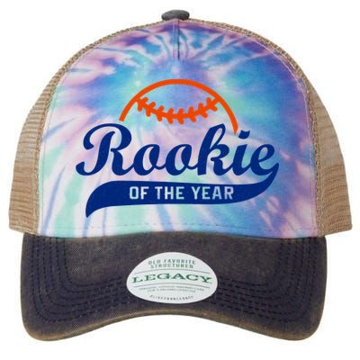 Baseball Funny Retro Rookie Of The Year Legacy Tie Dye Trucker Hat