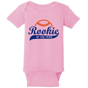 Baseball Funny Retro Rookie Of The Year Baby Bodysuit