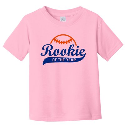 Baseball Funny Retro Rookie Of The Year Toddler T-Shirt