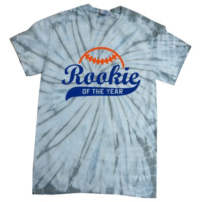 Baseball Funny Retro Rookie Of The Year Tie-Dye T-Shirt