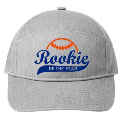 Baseball Funny Retro Rookie Of The Year 7-Panel Snapback Hat