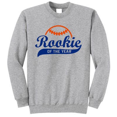 Baseball Funny Retro Rookie Of The Year Tall Sweatshirt