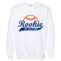 Baseball Funny Retro Rookie Of The Year Garment-Dyed Sweatshirt