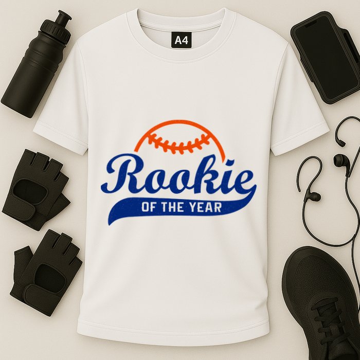 Baseball Funny Retro Rookie Of The Year Performance Shirt