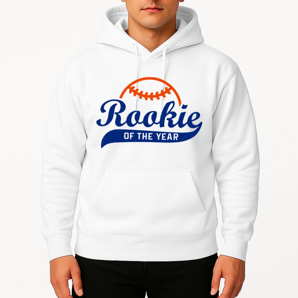 Baseball Funny Retro Rookie Of The Year Hoodie