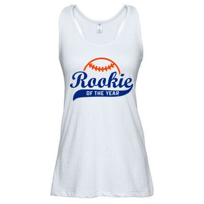 Baseball Funny Retro Rookie Of The Year Ladies Essential Flowy Tank