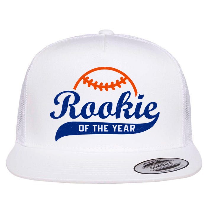 Baseball Funny Retro Rookie Of The Year Flat Bill Trucker Hat