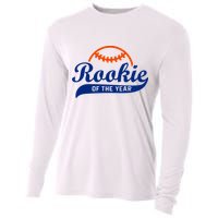 Baseball Funny Retro Rookie Of The Year Cooling Performance Long Sleeve Crew