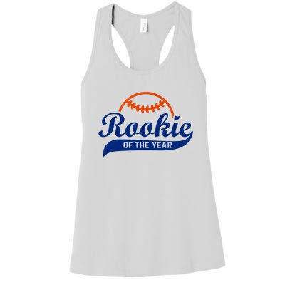 Baseball Funny Retro Rookie Of The Year Women's Racerback Tank