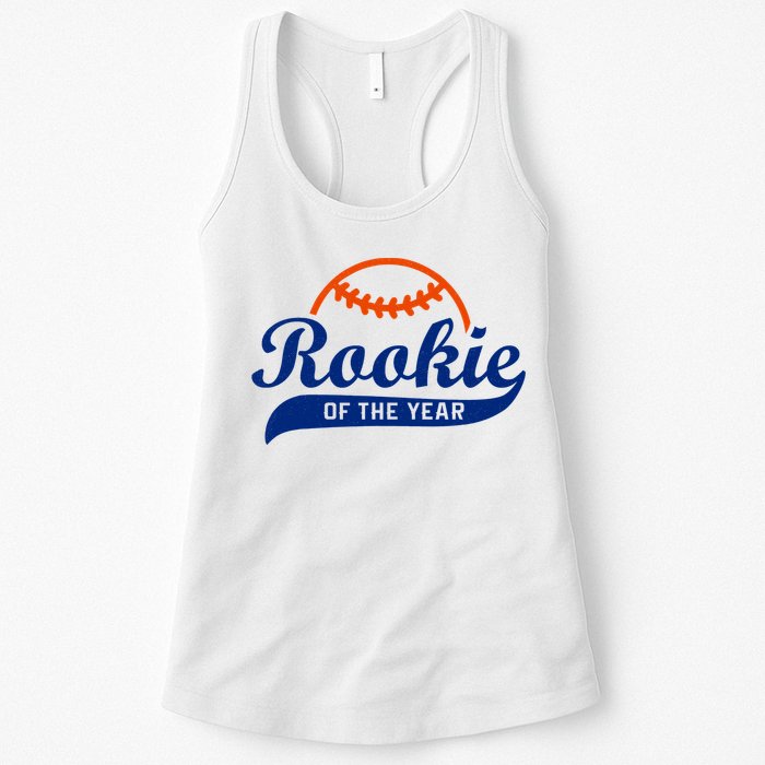 Baseball Funny Retro Rookie Of The Year Womens Tank Top