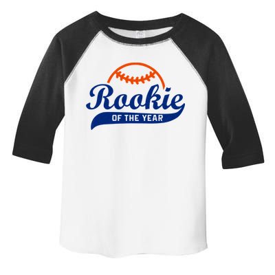 Baseball Funny Retro Rookie Of The Year Toddler Fine Jersey T-Shirt
