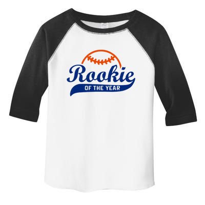 Baseball Funny Retro Rookie Of The Year Toddler Fine Jersey T-Shirt