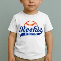 Baseball Funny Retro Rookie Of The Year Toddler T-Shirt