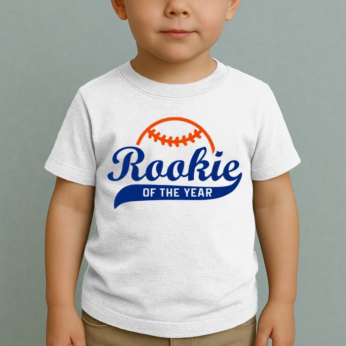Baseball Funny Retro Rookie Of The Year Toddler T-Shirt